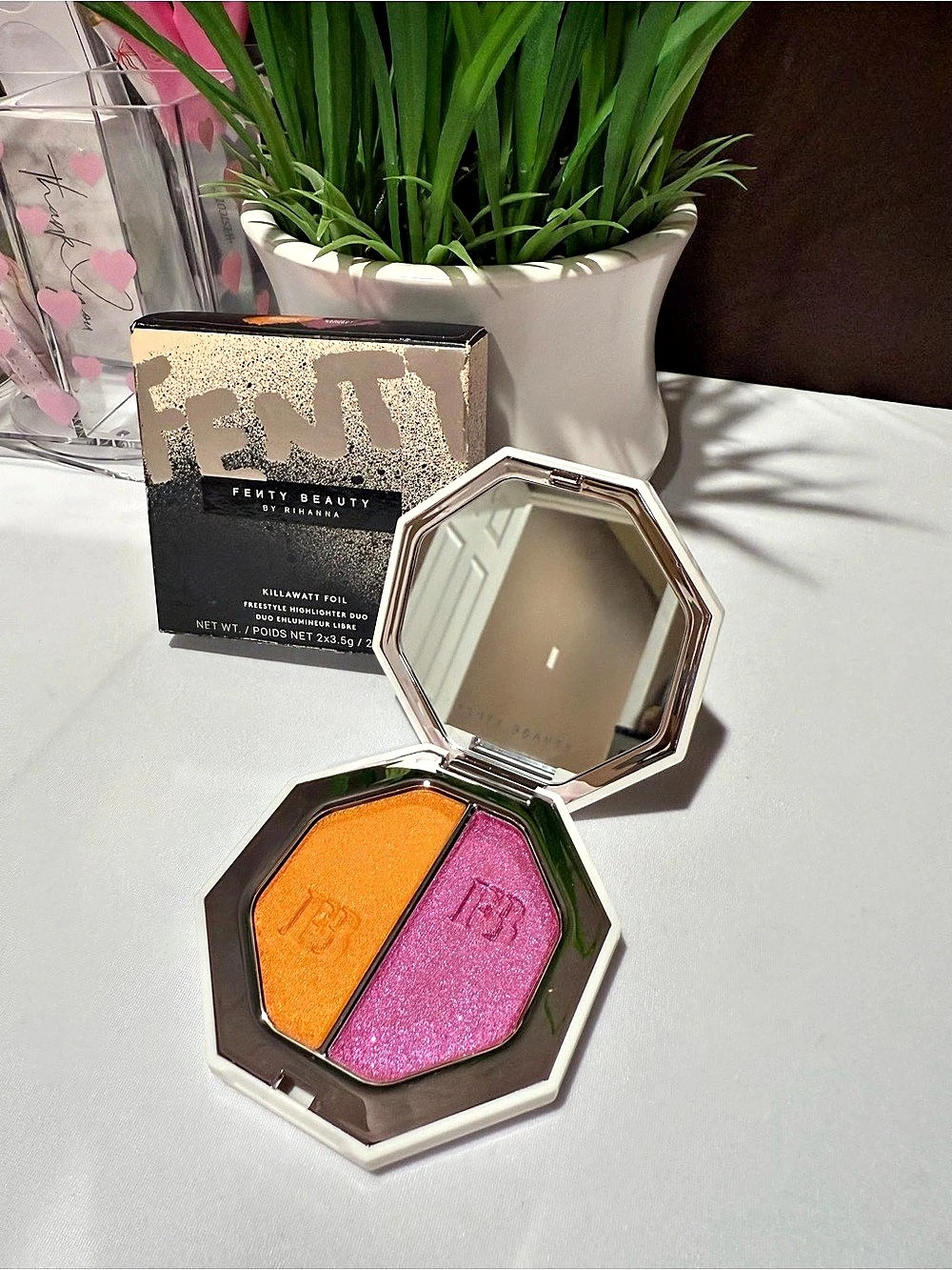 Fenty Beauty Killawatt Foil Freestyle Highlighter Duo Orange & Pink
